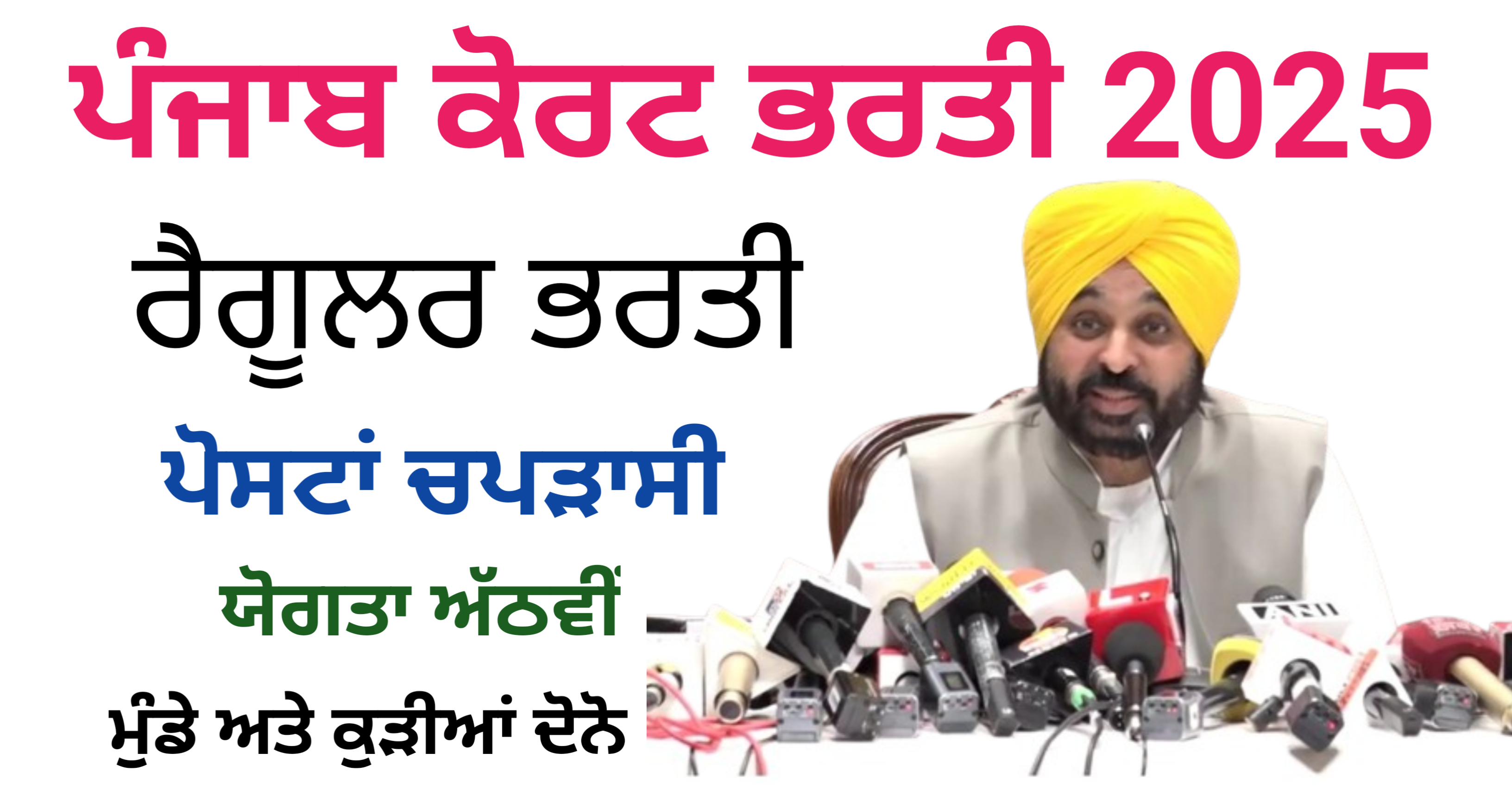 Punjab Court Peon Recruitment 2025 