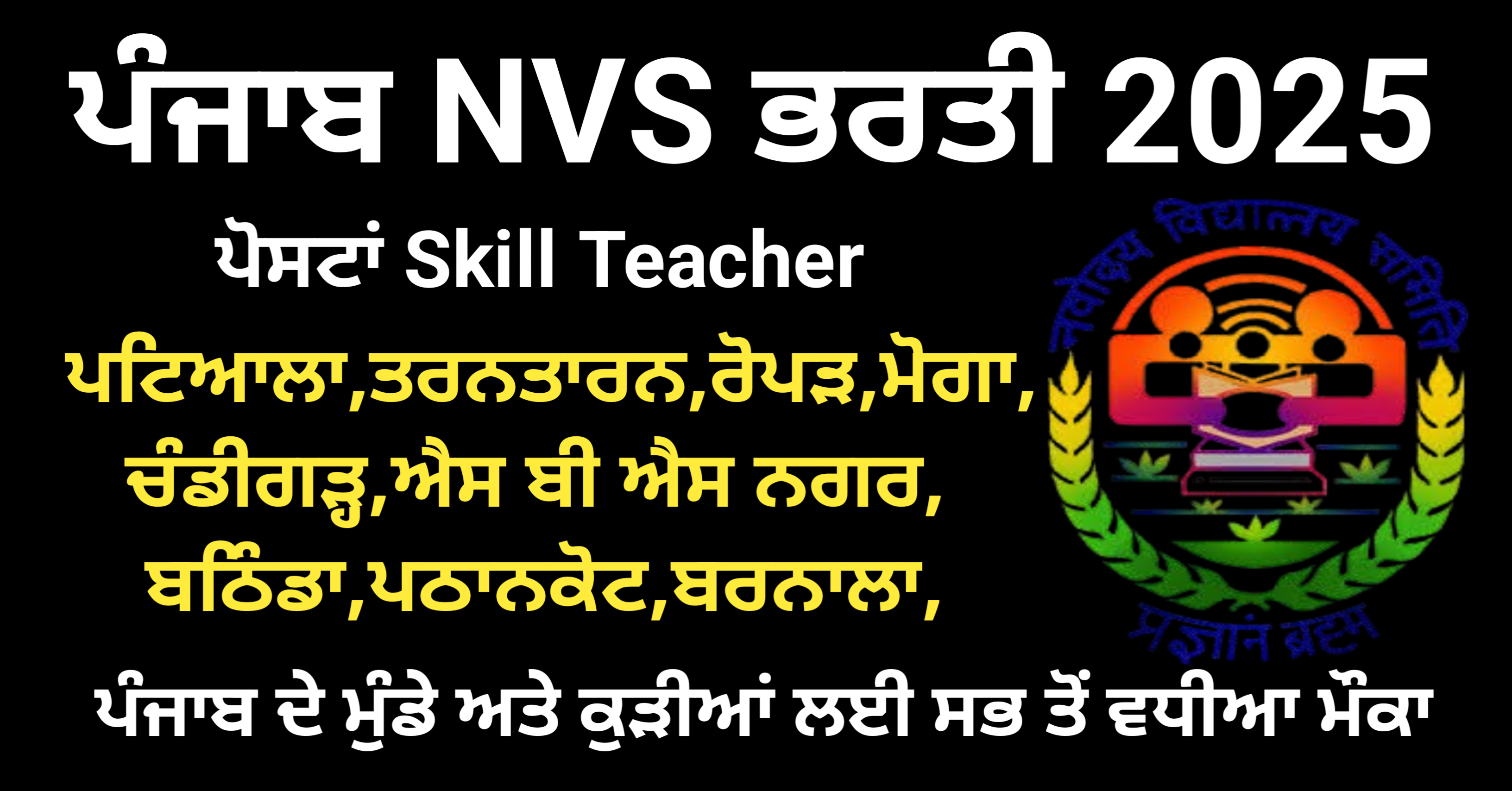 Punjab NVS Recruitment 2025